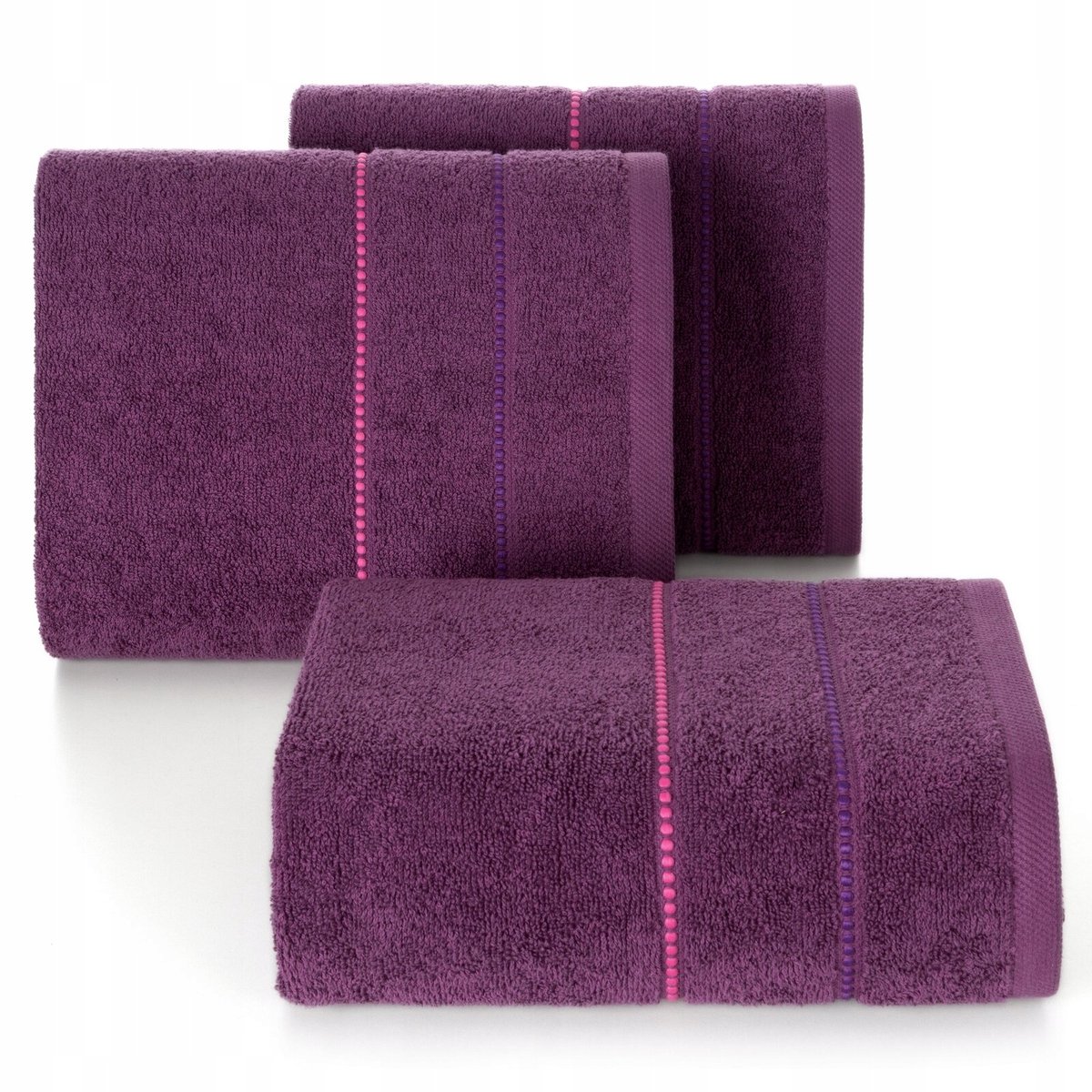Luxe Katoenen Badstof Handdoek 70x140cm - Zacht & Absorberend Paars