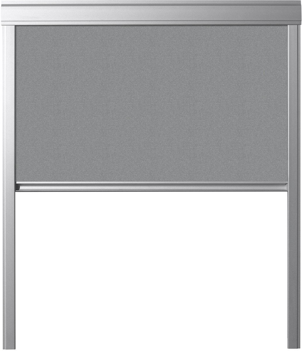Contrio Verduisterend Rolgordijn passend op VELUX DAKRAAM 78X118 - M06- *Grijs*