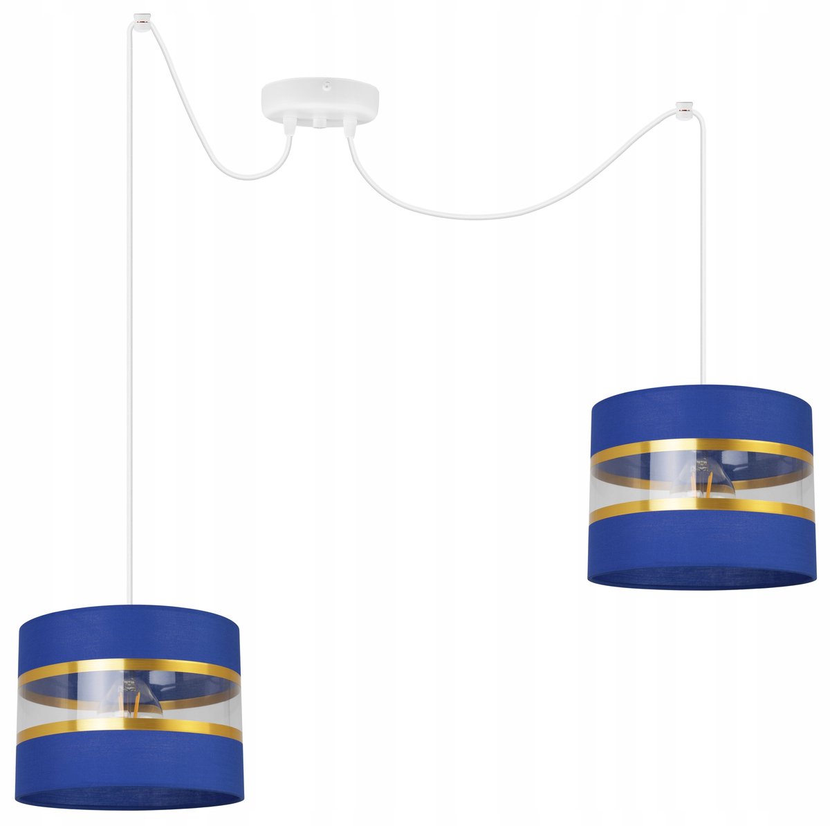 Hanglamp Spider Elegance Goud - Stijlvolle Plafondlamp met Stoffen Kap