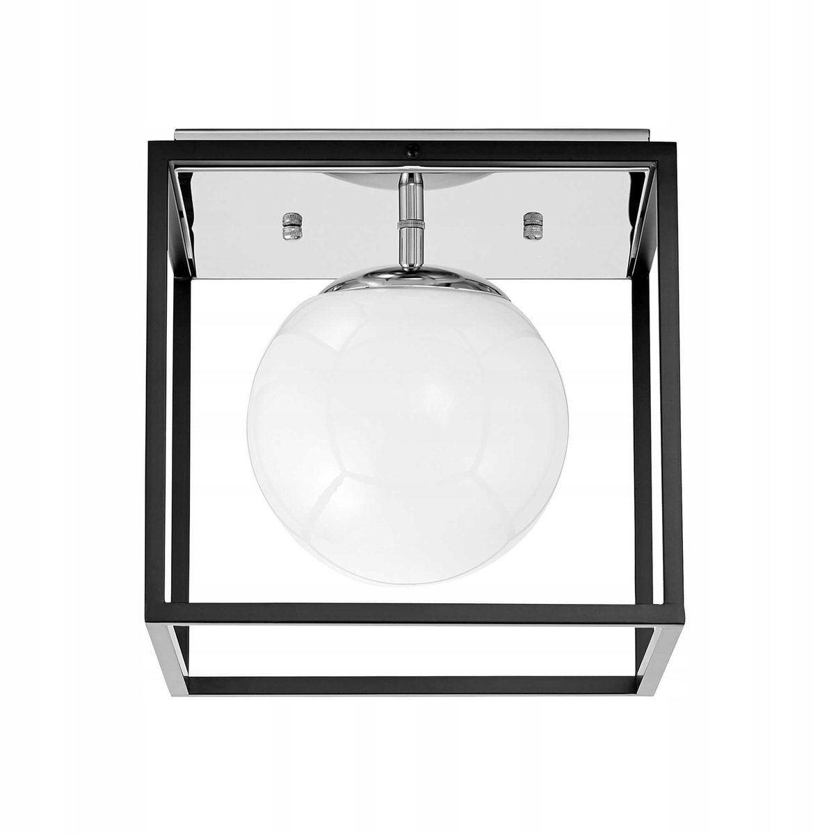 Lumina Deco Maldini Wandlamp Chroom Zwart Wit E27 Plafond
