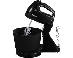 Floria Handmixer met Mengkom - Elektrische Mixer - Keukenmachine met 7 snelheden – Zwart