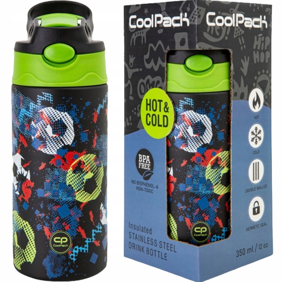 CoolPack Metal Bidon 350ml - Voetbal Thema