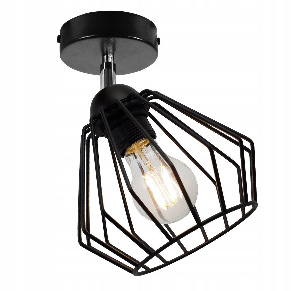 NUVOLA 2035/KP Wandlamp Zwart Metals E27 Loft Stoofpot