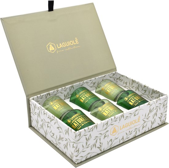 Laguiole Geurkaarsen - Giftset - 6 x 30g Kaarsen - Camelia & Vlas