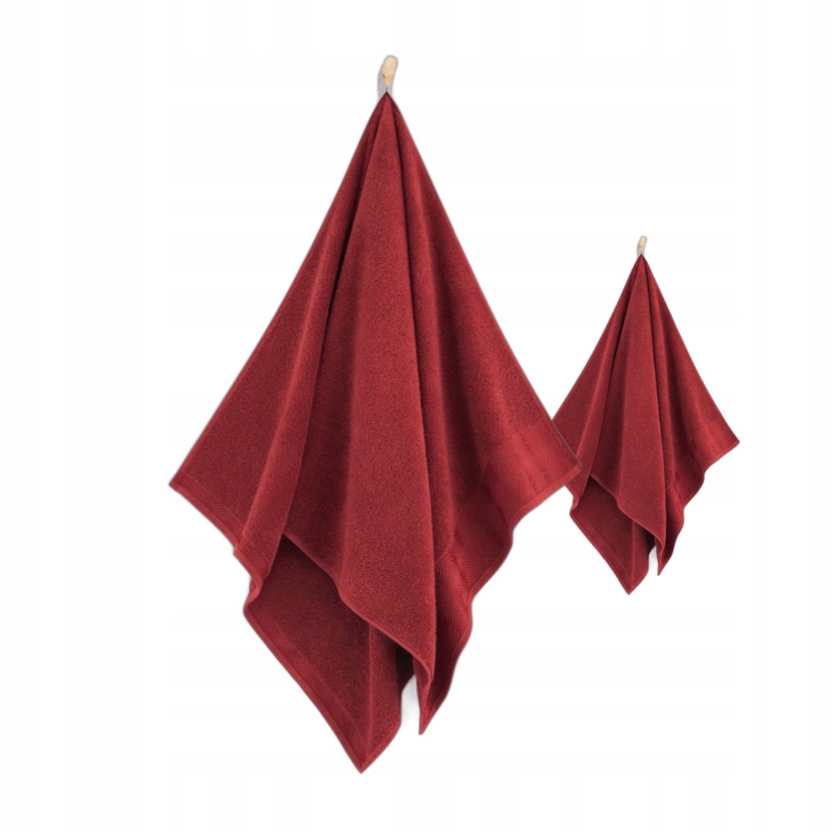Zwoltex Elipse Rood Handdoekenset 50x90cm & 70x140cm - Luxe Katoen