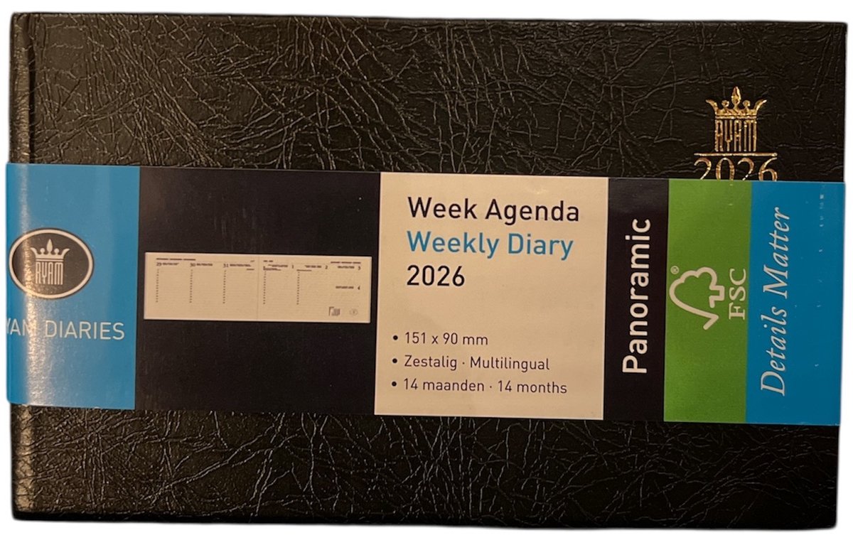 Ryam Zakagenda 2026 - Panoramic Harde Kaft ZWART