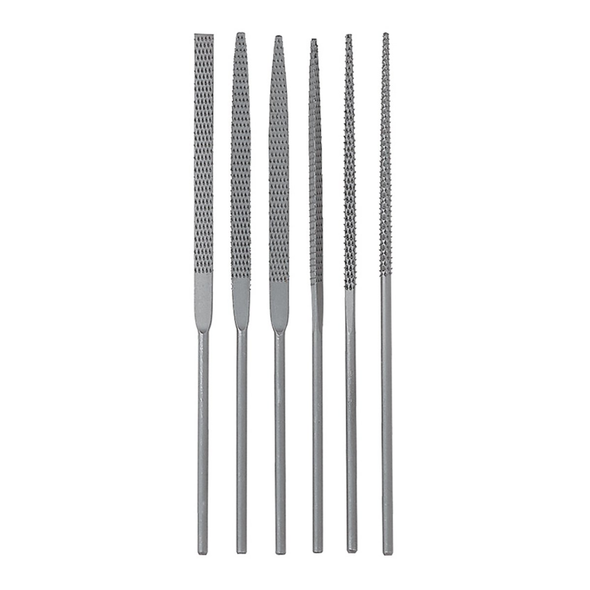 Naaldraspen - Voor het bewerken van houten onderdelen - Beste kwaliteit - 6 stuks - Lengte: 140 mm - C335971