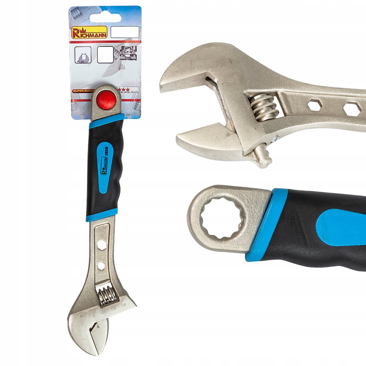 Verstelbare Moersleutel 10" (250mm) - CR-V Staal, 0-30mm Opening