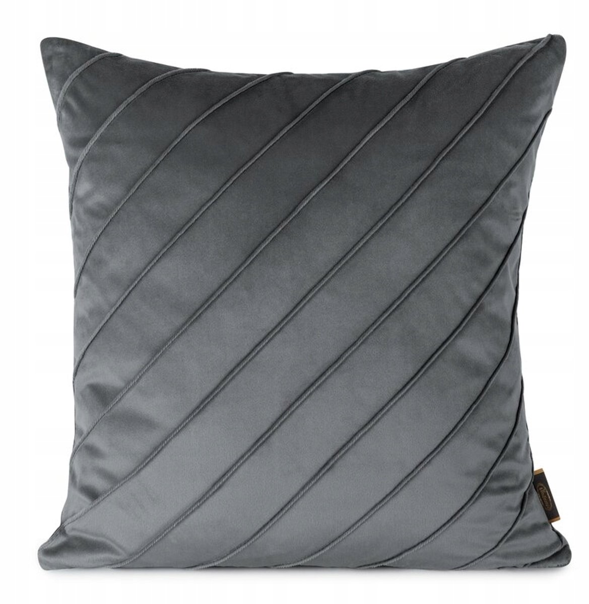Decoratieve Kussensloop Nala3 45x45 Staalgrijs - Zacht Velours