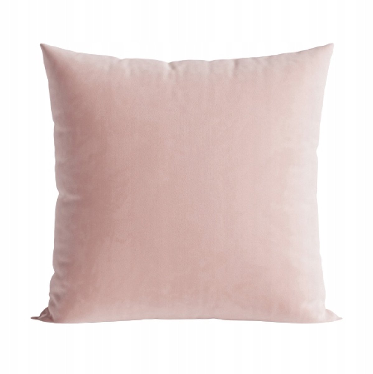 Decoratieve Kussensloop 40x40cm Poederroze Velvet met Rits