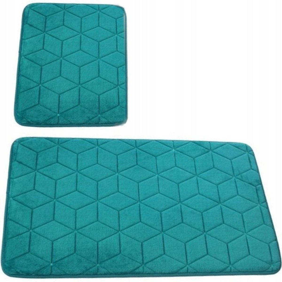 Sumba Badmat Set 2 Delen - Antislip & Sneldrogend - Marineblauw