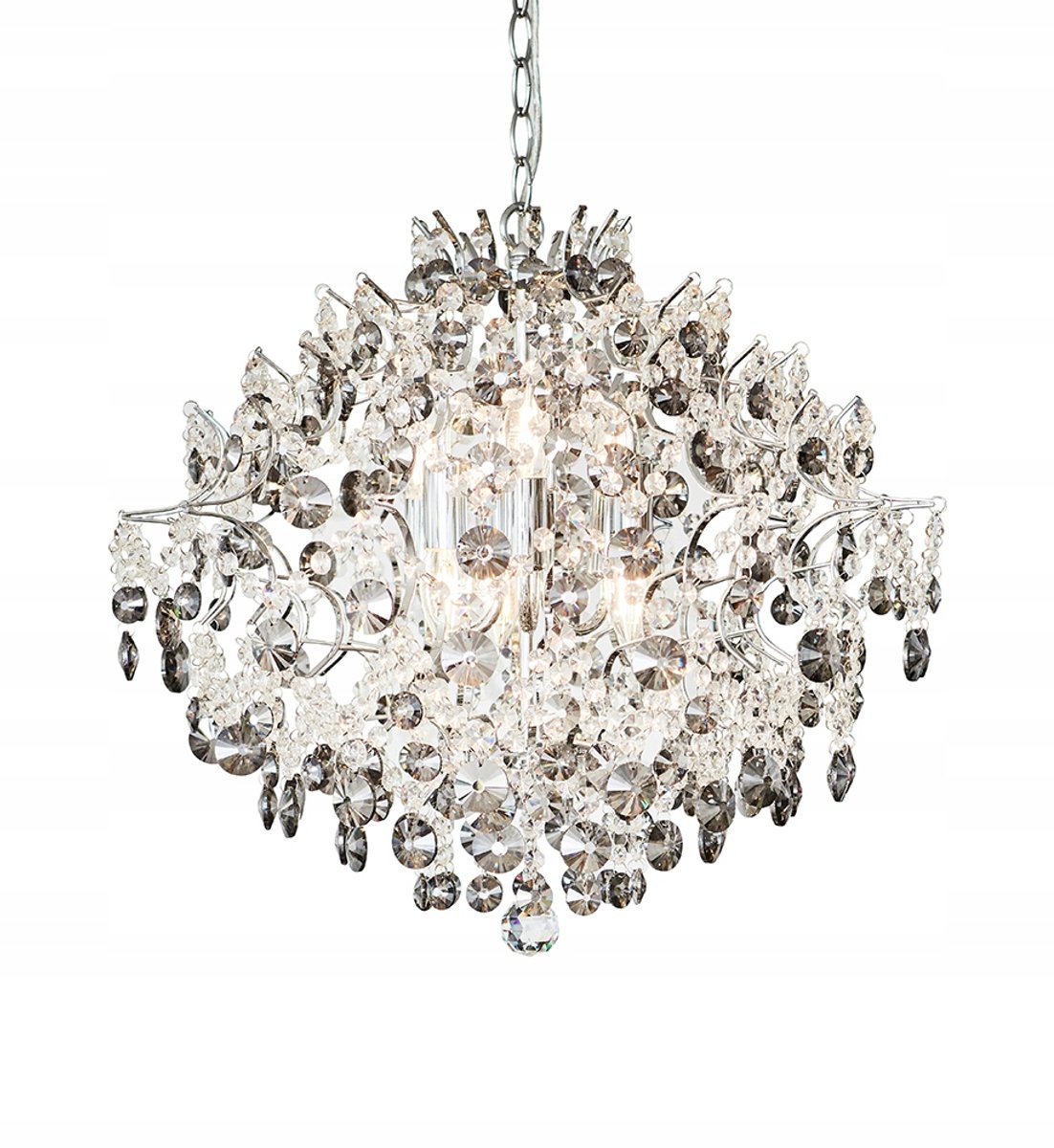 Markslöjd Hidden Gem hanglamp 6xE14 chroom kristal veelkleurig