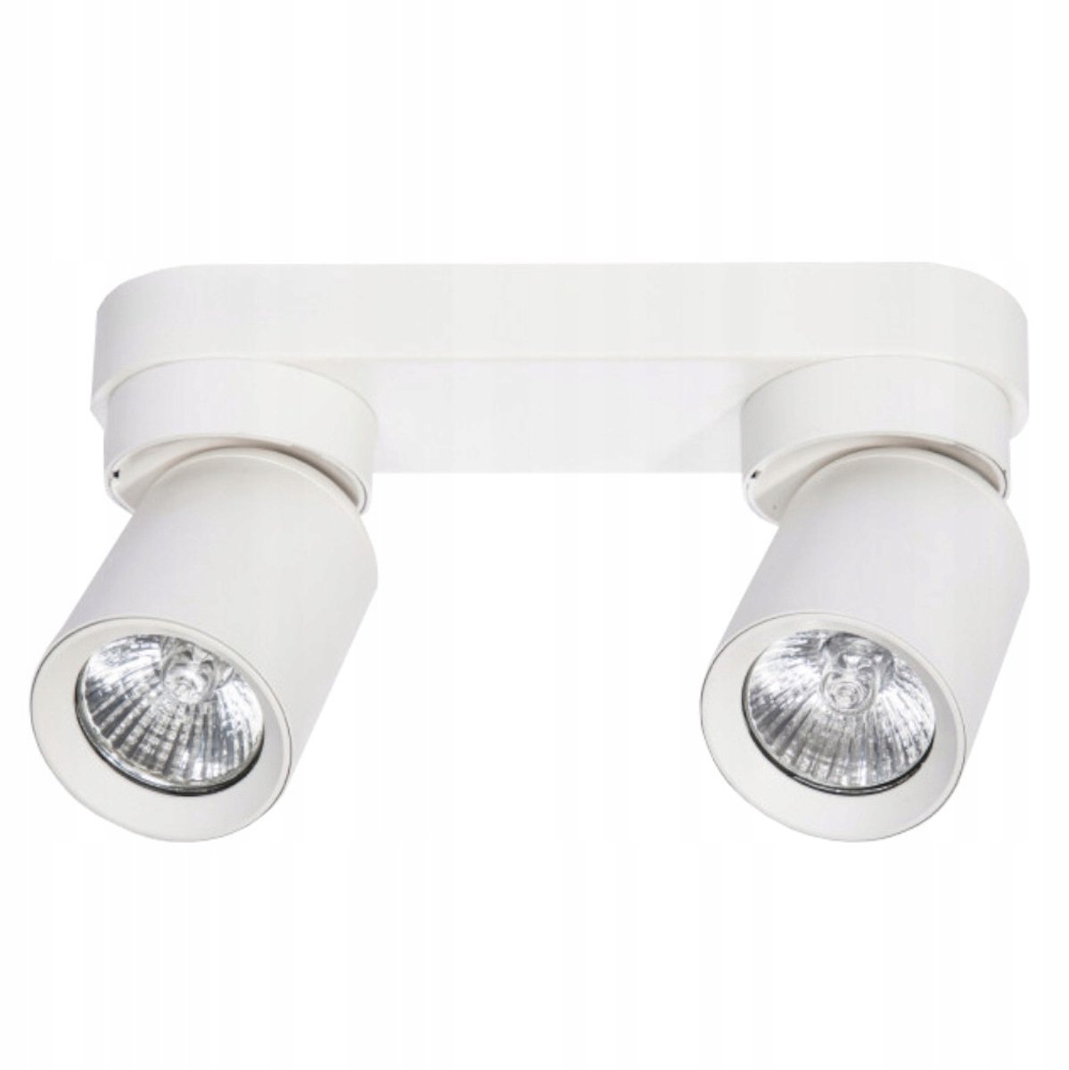 LED Spot Plafondlamp GU10 Verstelbaar Wit Aluminium 2x Lamp