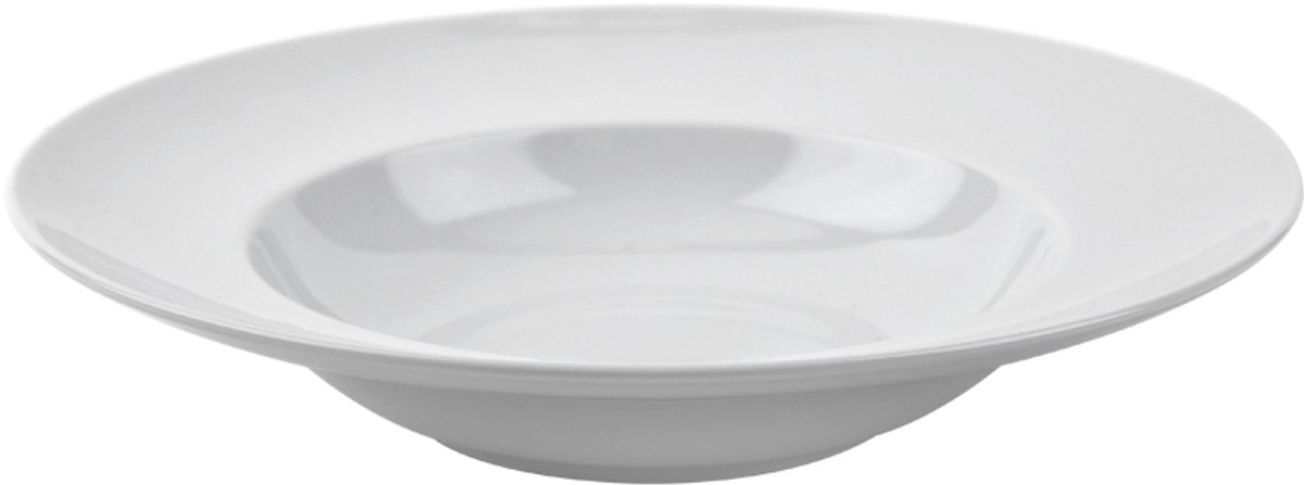 Kaszub Pastabord Ø 24 cm - Elegante witte porseleinen sjaal