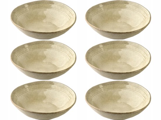 van Well Vario Mueslikommenset, 6-delig, komservies voor 6 personen, diepe soepkom 14 cm, porseleinen set binnen wit en buiten geel, slakom, magnetronbestendig van Well Vario Mueslikommenset, 6-delig, komservies voor 6 personen, diepe soepkom 14 cm, porseleinen set binnen wit en buiten geel, slakom, magnetronbestendig