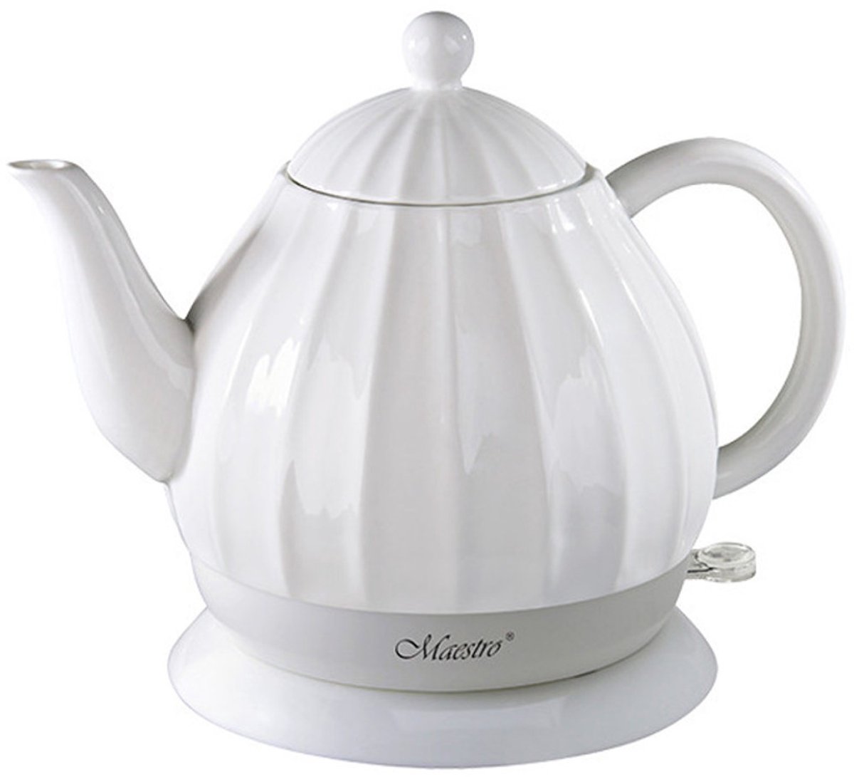 Maestro MR 070 Waterkoker - keramiek - 1,2 liter - Wit