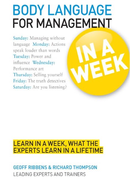 Body Language for Management in a Week: Teach Yourself - cover