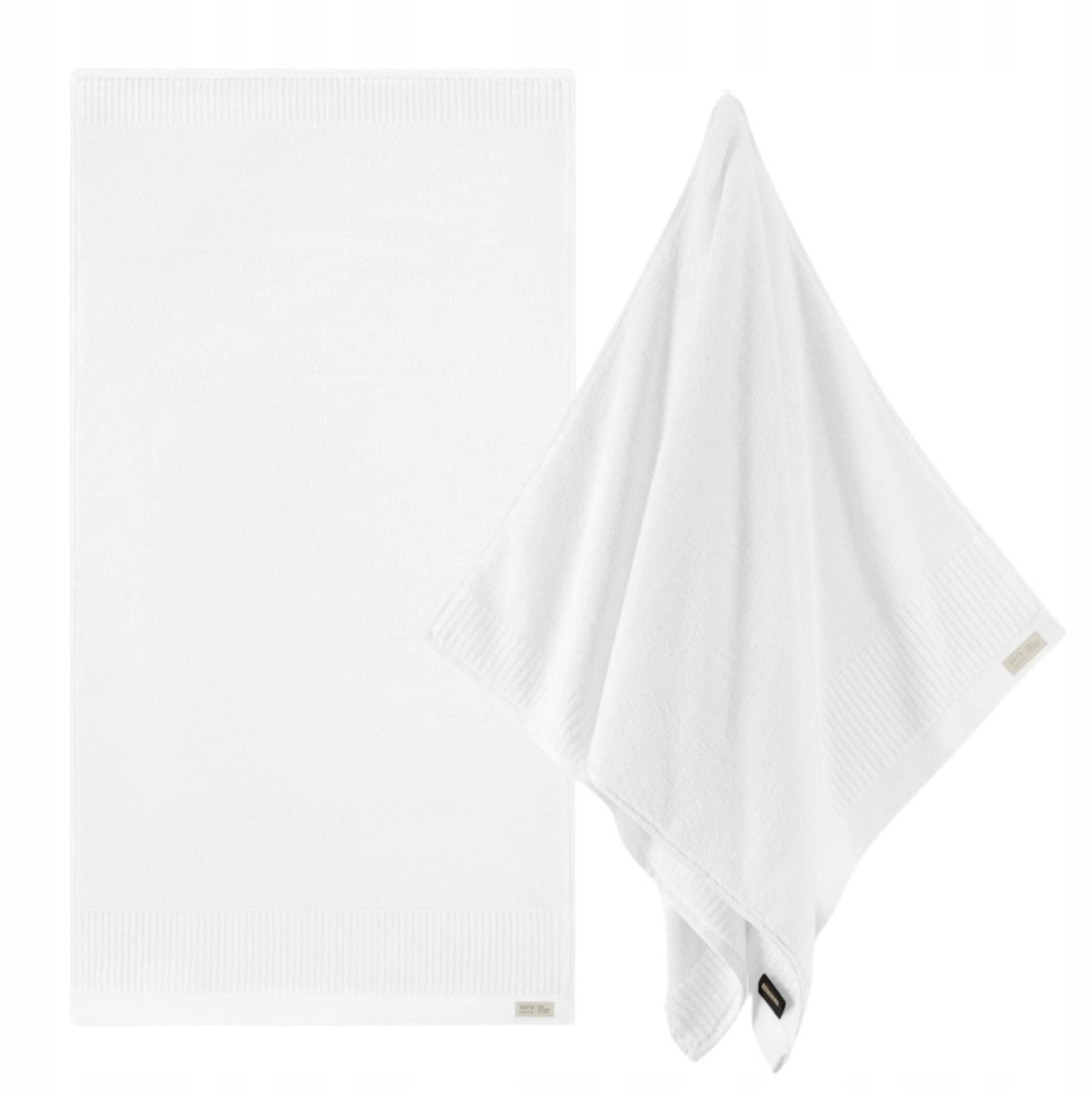 Zwoltex Porto Badhanddoek Wit 100x150cm - 600g/m² Biologisch Katoen