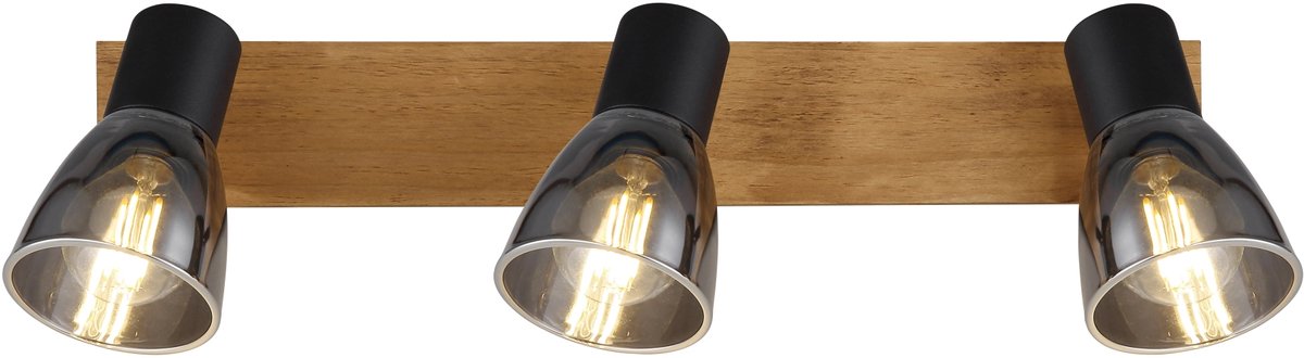 Opbouwspots CLAUDE 3-lichts Matt zwart E14 50cm