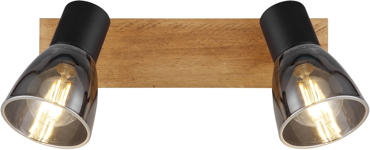 Opbouwspots CLAUDE 2-lichts Matt zwart E14 40cm