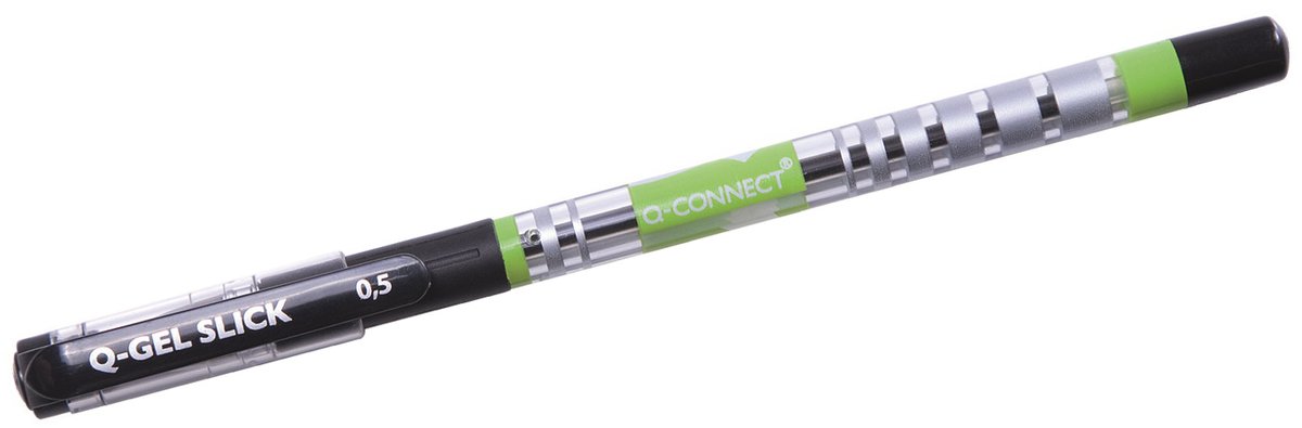 Q-CONNECT Gelpen Zwart 0.5mm - Comfortabel Schrijven