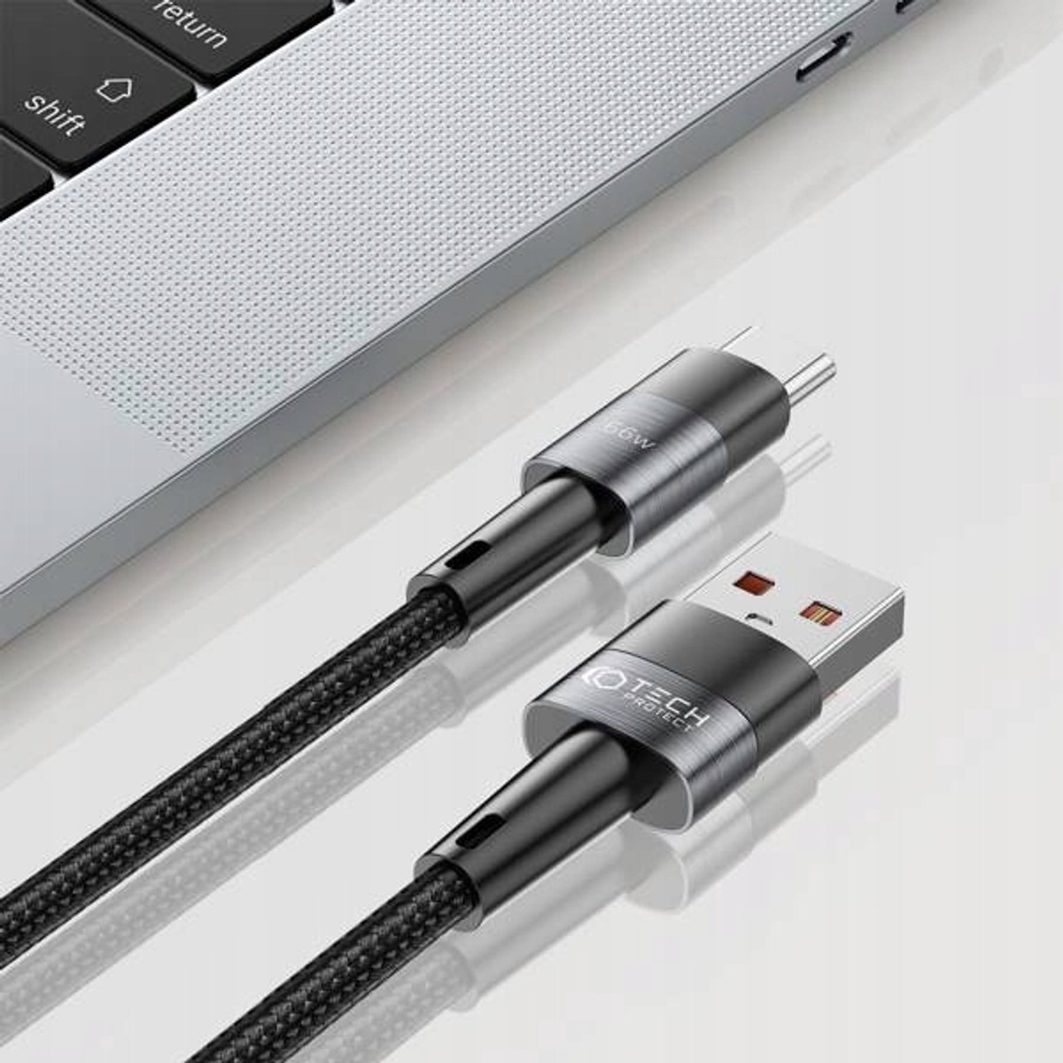 Tech-Protect Ultraboost USB-C Kabel 66W/6A 25cm - Snel Laden