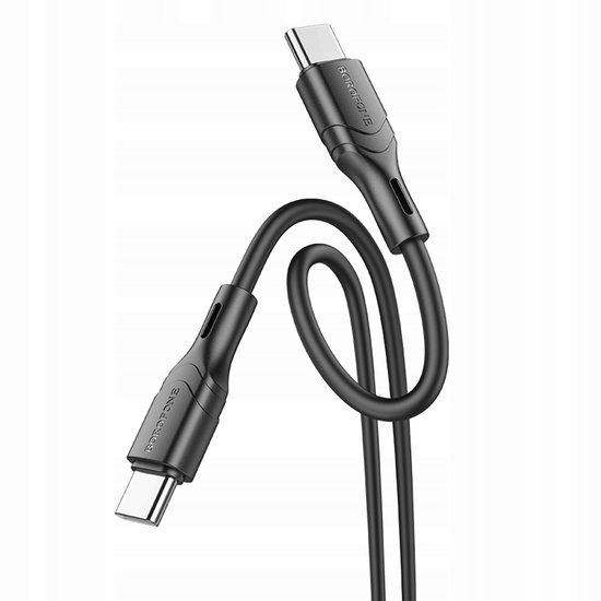 Borofone BX99 USB-C naar USB-C Kabel - 60W 3A, 1m, Zwart | bol