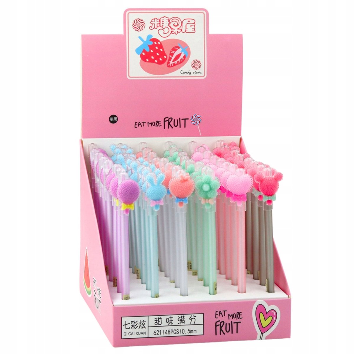 Uitwisbare Gelpen Blauw - 0,5 mm - Inclusief Gum & Dop