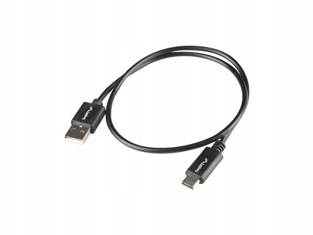 Lanberg CA-USBO-15CU-0005-BK USB-kabel USB 2.0 0,5 m USB A USB C Zwart