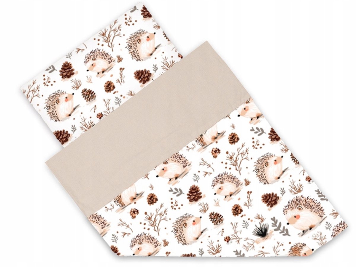 Babyslaapzak 90x120 cm, 100% Katoen, Met Rits, Beige Egel