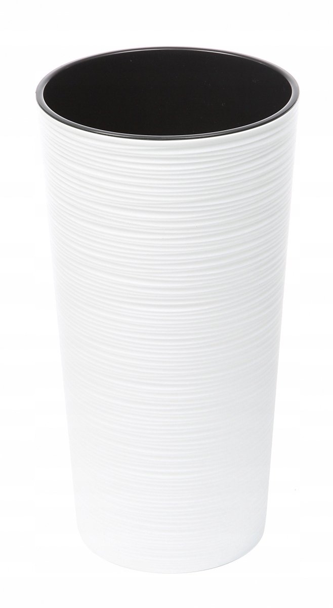 Lamela Lilia Dłuto Pot - 57cm Hoog, 29,5cm Breed, Wit + Inzet
