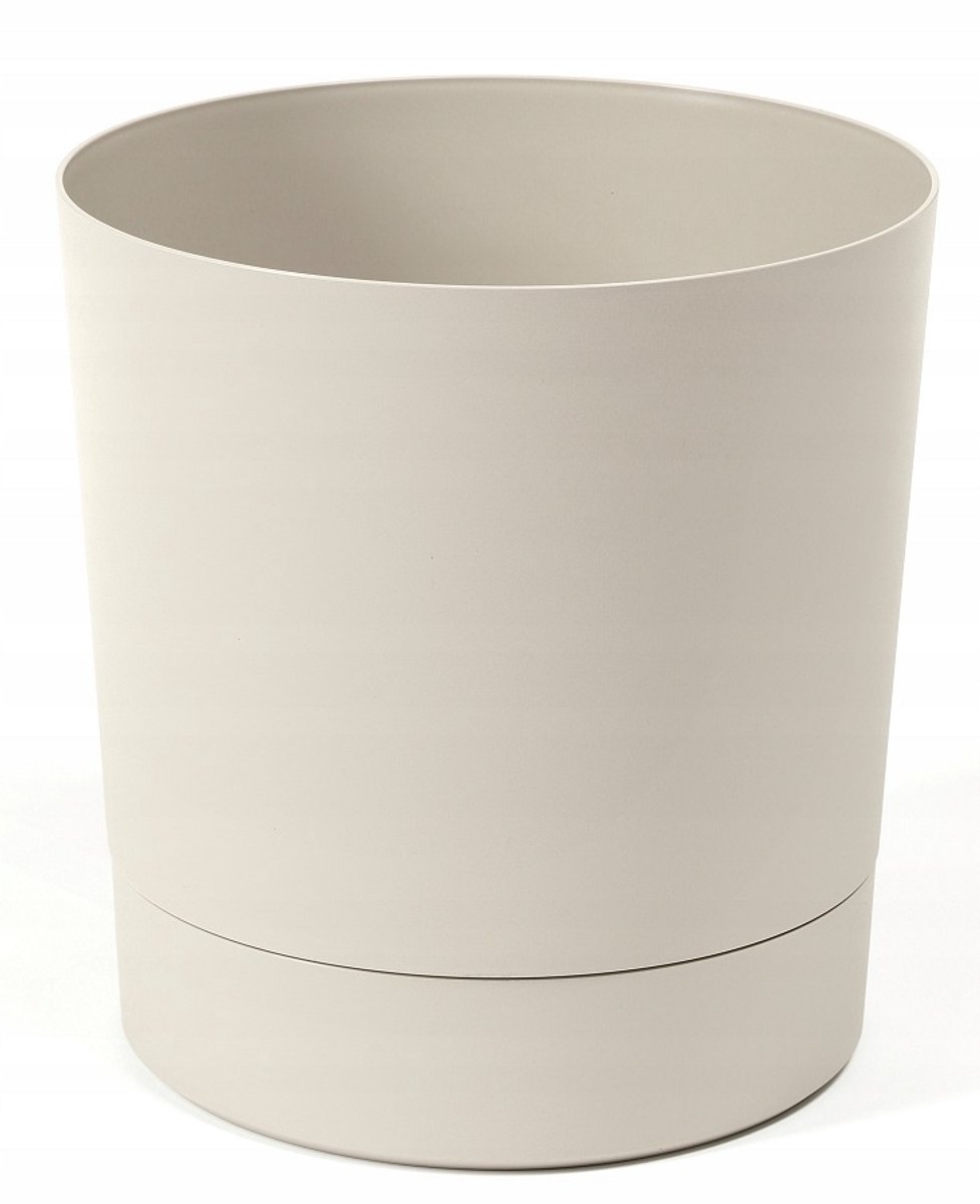Aura Pot met Schotel Olijfgroen Ø 17,5cm H 18,4cm