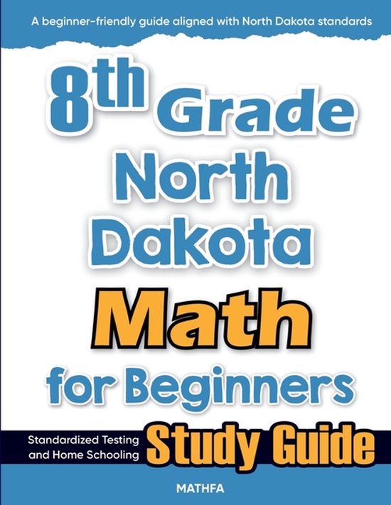 8th Grade North Dakota Math for Beginners - cover