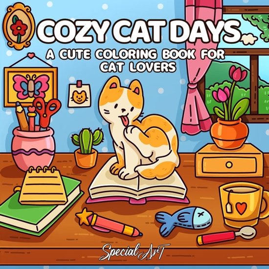 Relax and Color- Cozy Cat Days - cover