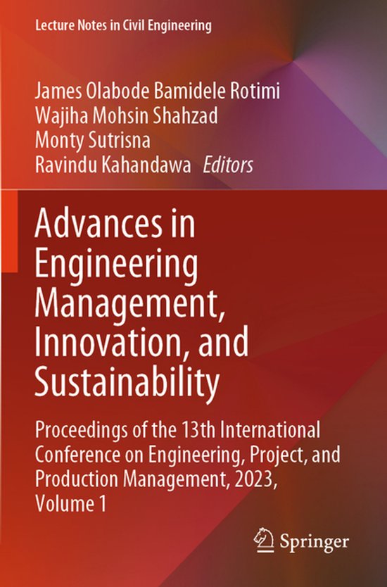 Lecture Notes in Civil Engineering480- Advances in Engineering ...