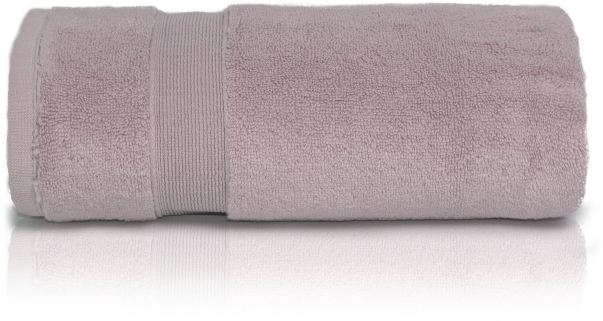 Luxe Rocco Badhanddoek - 70x140 cm - 600 g/m² - Zacht Roze Katoen