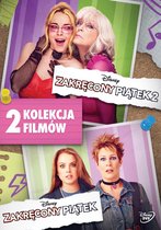 Twee posters van 'Zakręcony Piątek'. Boven, Lindsay Lohan en Jamie Lee Curtis, onder, ook Lindsay Lohan en Jamie Lee Curtis.
