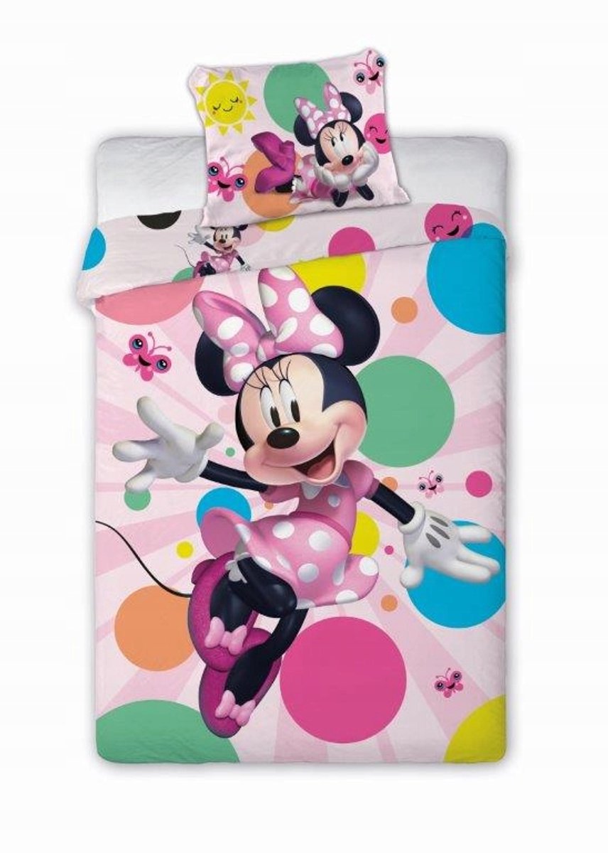 Minnie Mouse Kinderbeddengoed 160x200 cm, 100% Katoen