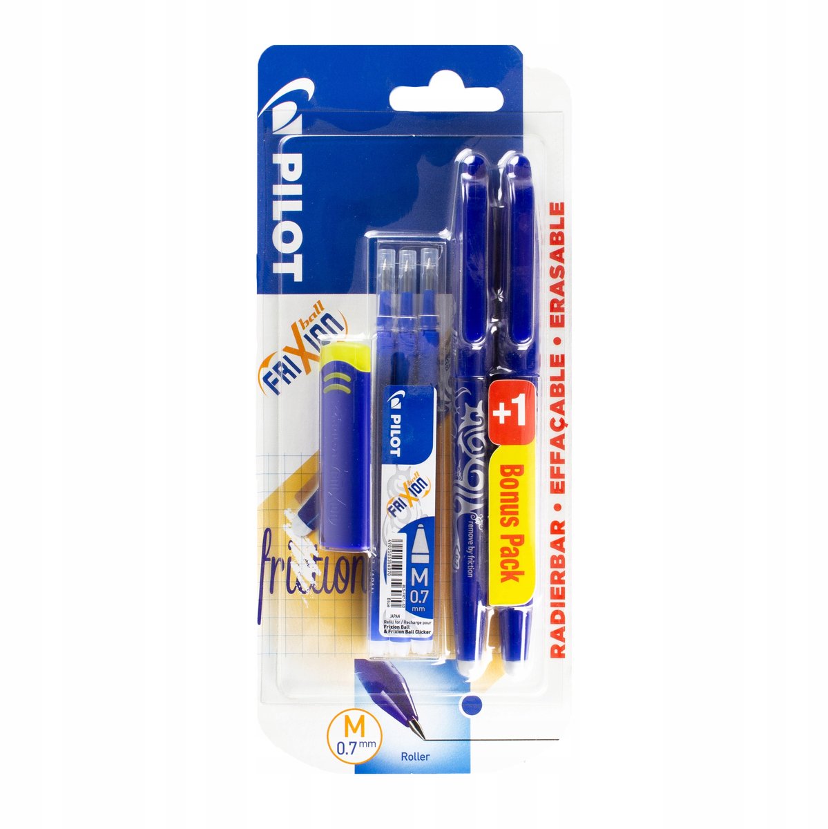 PILOT FRIXION Uitwisbare Blauwe Penenset met Extra Vullingen