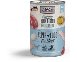 MAC’s puppy voer Blik - 71% vlees Kip & Kalf - 6 x 400g