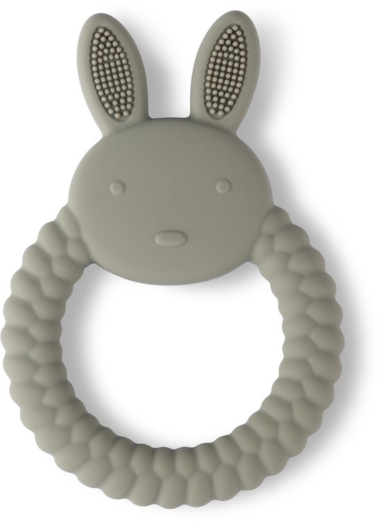 Bijtring Lalieloe Bunny - Bijtspeelgoed - Kraam Cadeau - Koel Bijtring - Sage