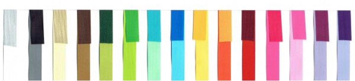 Krullint paperlook 10mm x 250 meter dubbelzijdig kleur 425 zwart en ..
