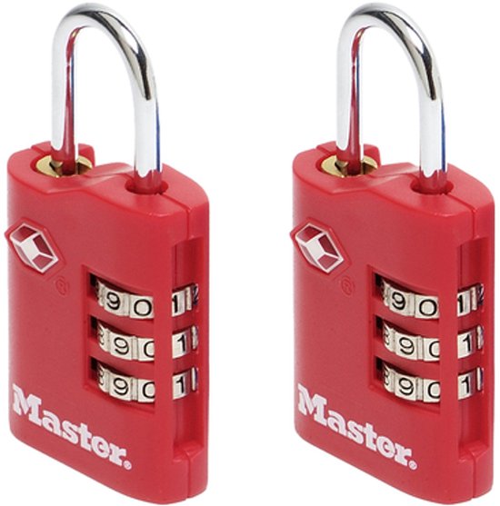 MasterLock TSA-cijfersloten voor een treinreis