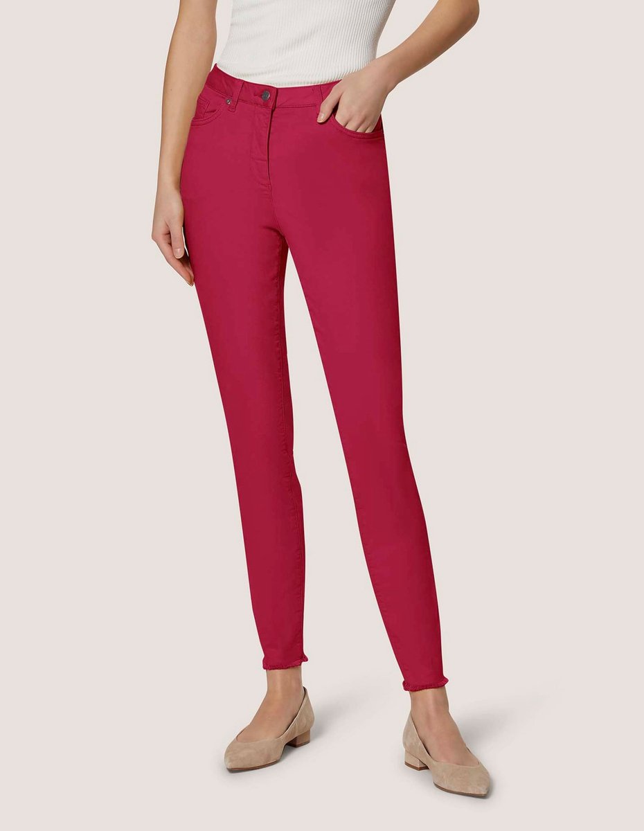 MADELEINE Jeans Jeans met fijne franjezoom