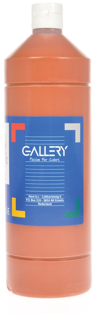 Gallery plakkaatverf | flacon van 1 l | lichtbruin