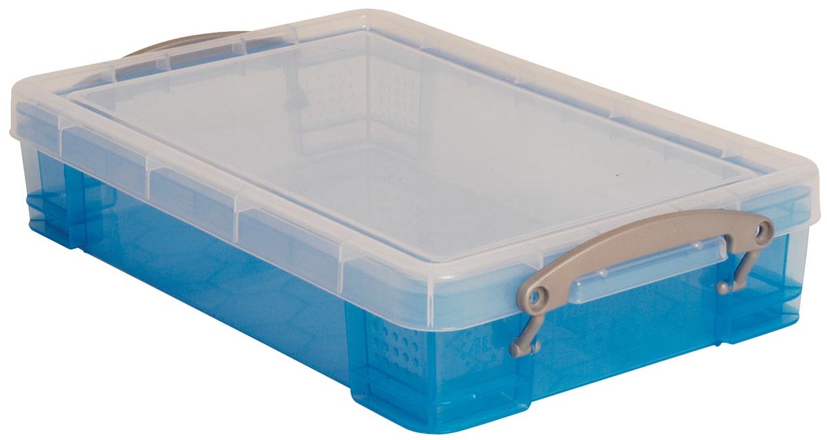 Really Useful Box opbergdoos 4 liter | transparant blauw