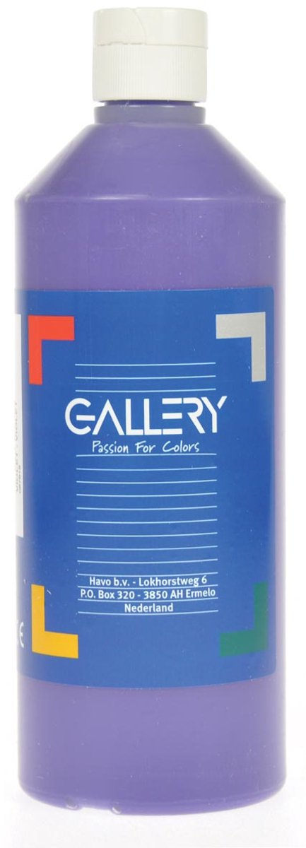 Gallery plakkaatverf, flacon van 500 ml, paars