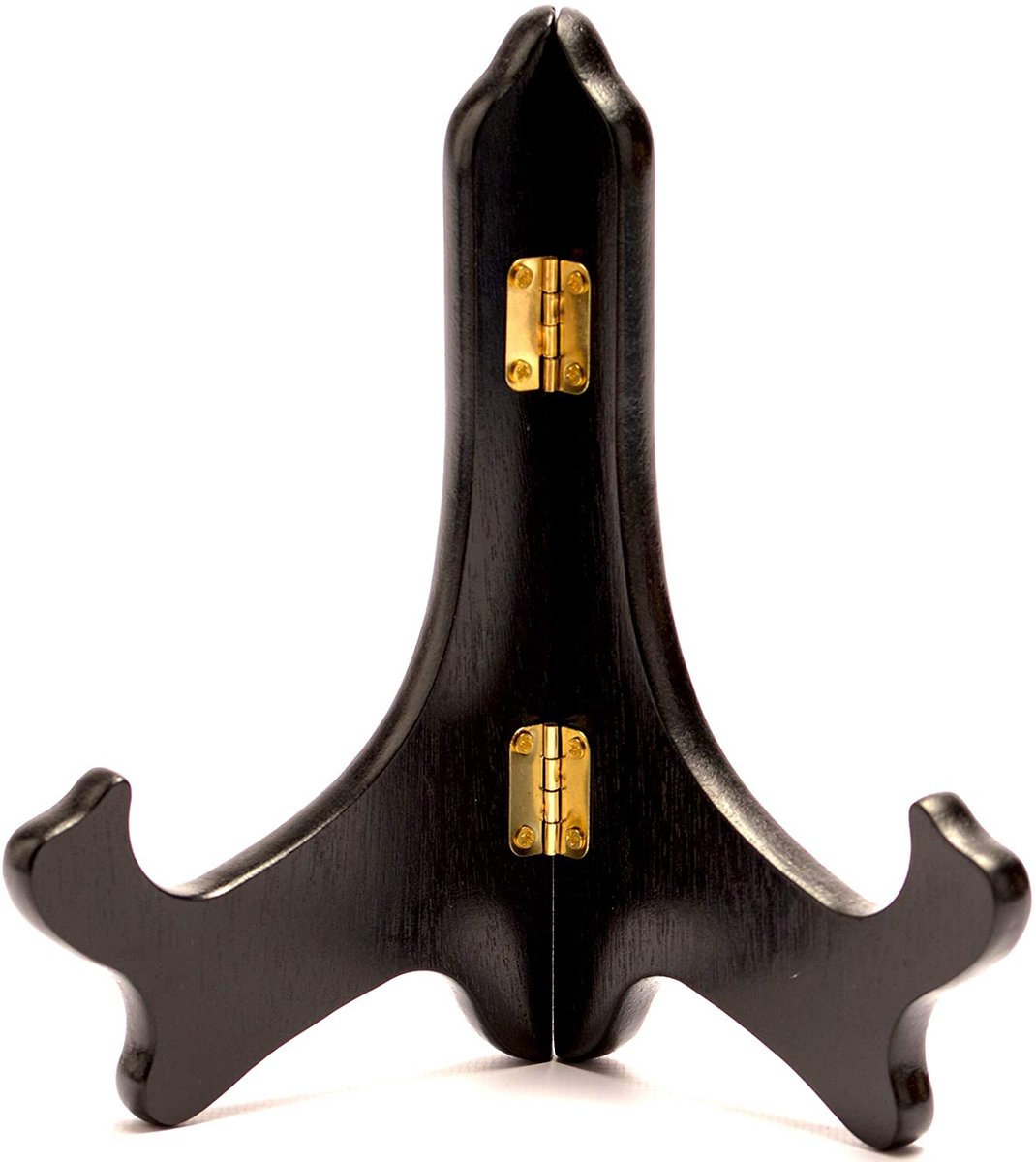 Leeds - Bordenstandaard - zwart hout luxe - voor borden 8-15 cm ⌀ - hoge kwaliteit