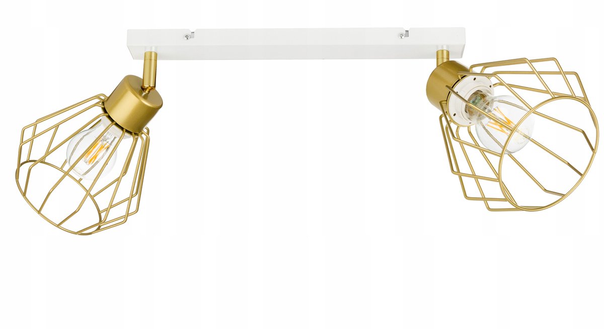 Gouden Plafondlamp met Verstelbare Armatuur - Stijlvol Loft Design