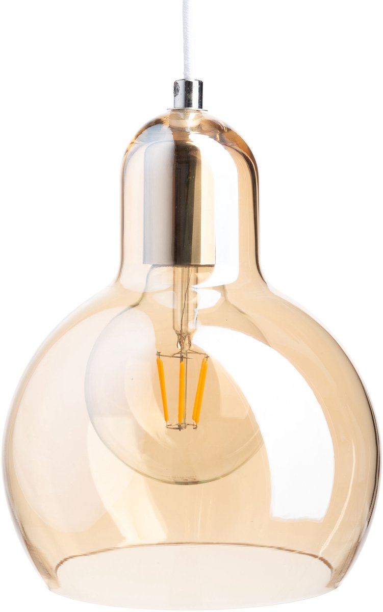 Glazen Hanglamp Pera Amber - Stijlvol en Modern